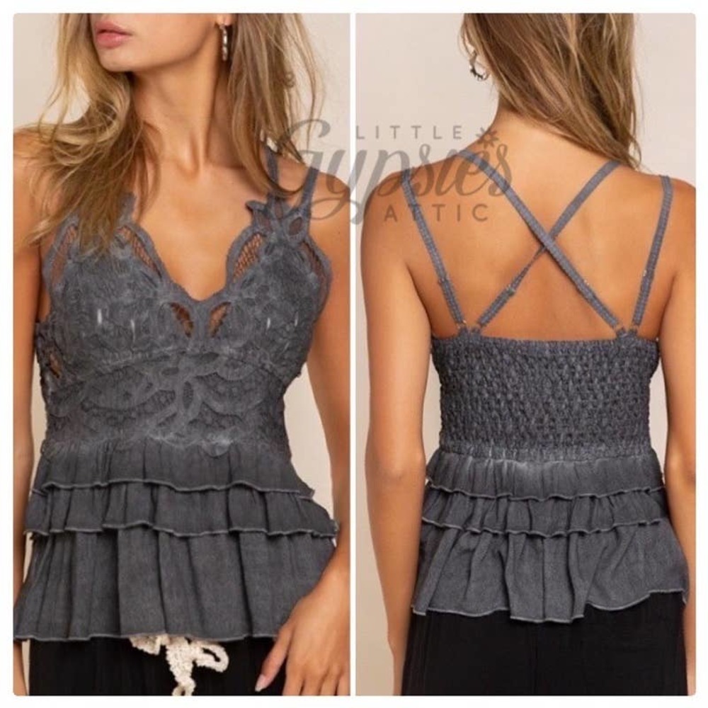 POL Sweet Burnout Flirty Lace Top - Picture 7 of 11